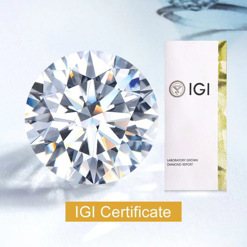 1.0 Carat - 4.0 Carat Round Diamond IGI Certified Lab Grown